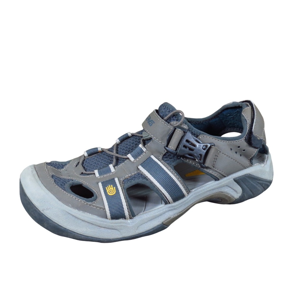 Teva Omnium Men Sport Sandals 11.5 Hiking Water Shoes Brown Synthetic 6148